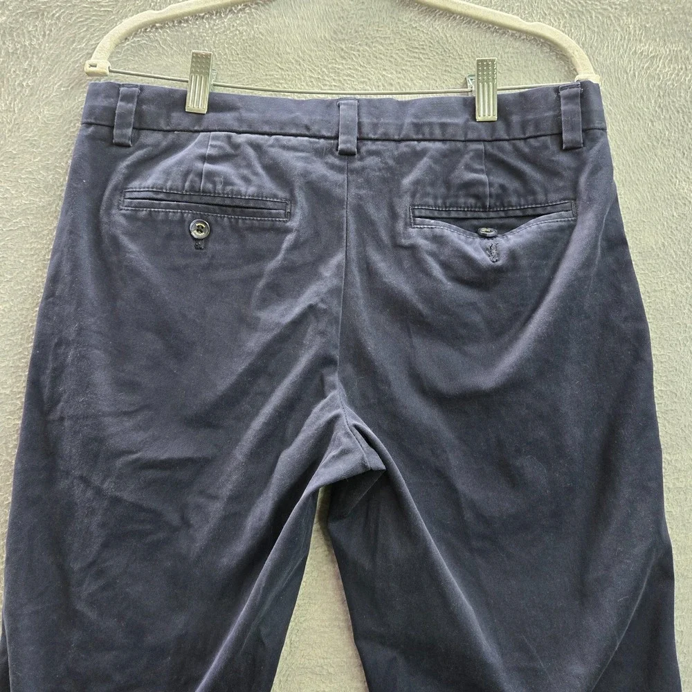 Banana Republic Men Pants 32X30 Blue Aiden‎ Chino Cotton Polyester Spandex